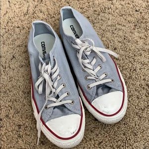 light grayish blue converse